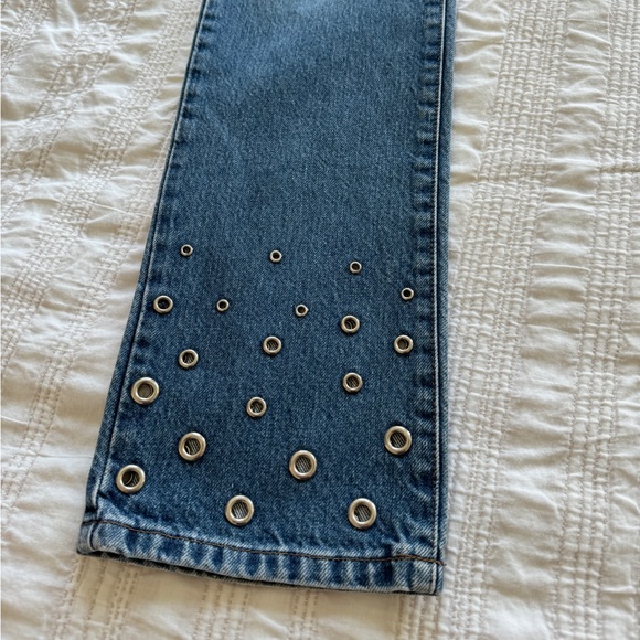 Vintage 90s DKNY Embellished Jeans - size 3 - Picture 5 of 9